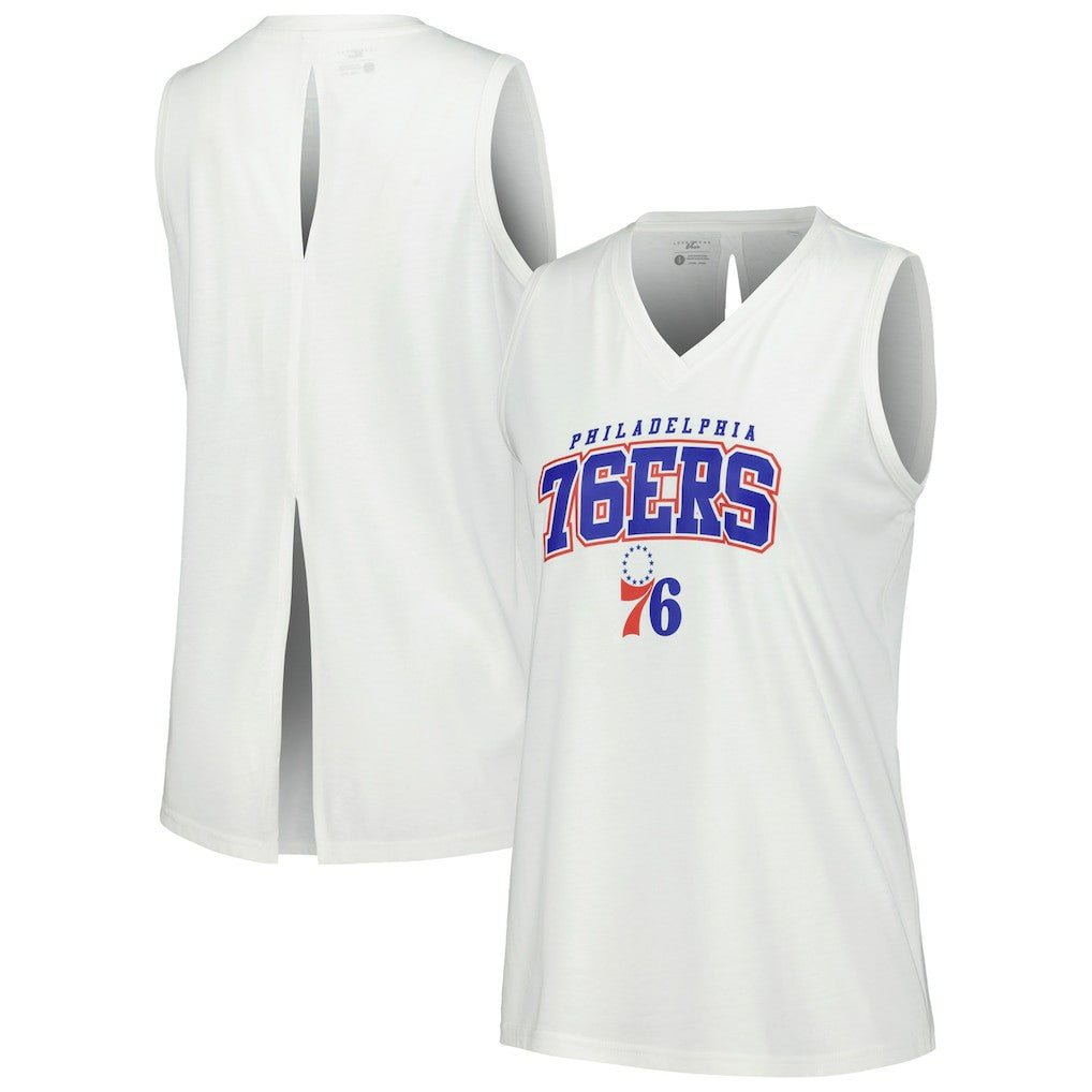 NBA Philadelphia 76ers Levelwear Women's Paisley Peekaboo Tank Top