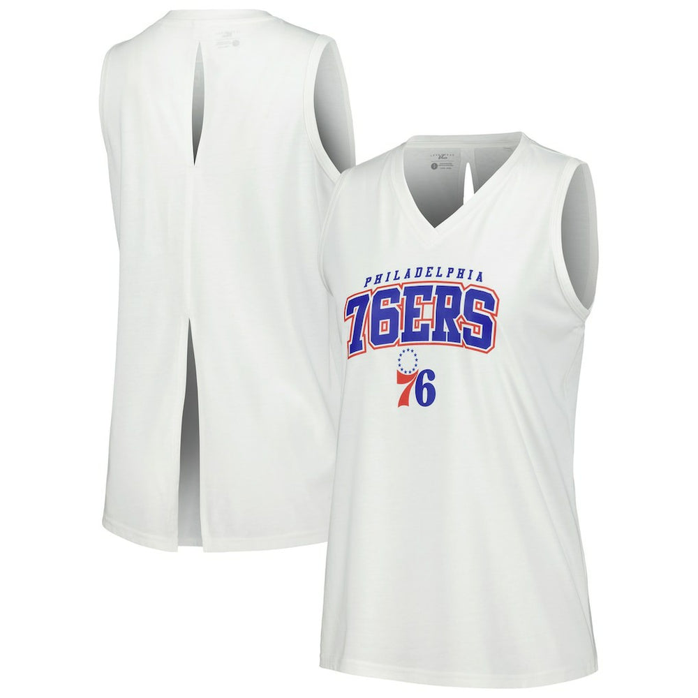 NBA Philadelphia 76ers Levelwear Women's Paisley Peekaboo Tank Top