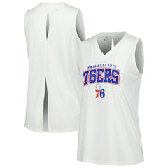NBA Philadelphia 76ers Levelwear Women's Paisley Peekaboo Tank Top