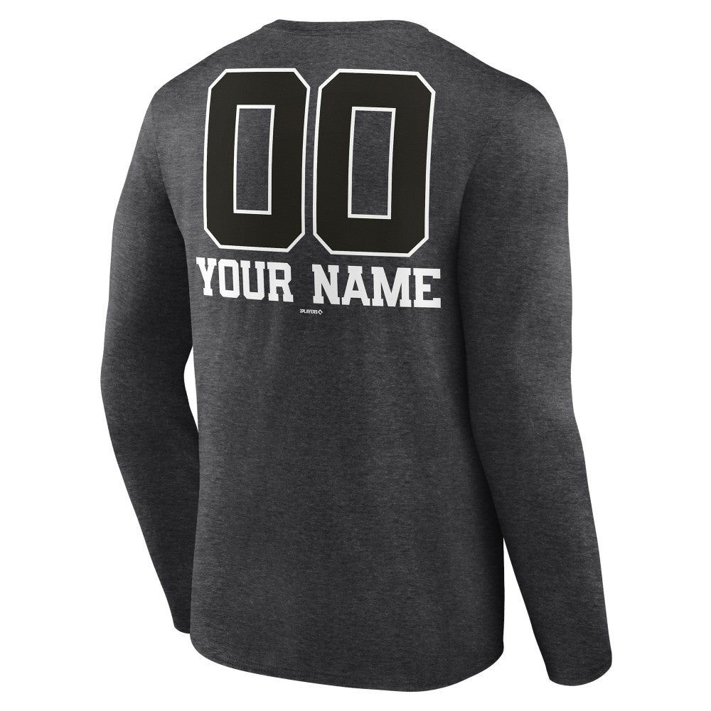 MLB Milwaukee Brewers Personalized Monochrome Name & Number Long Sleeve T-Shirt