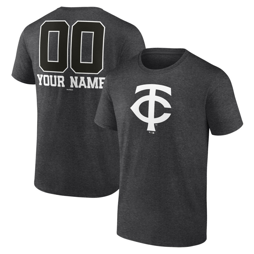 MLB Minnesota Twins Personalized Monochrome Name & Number T-Shirt