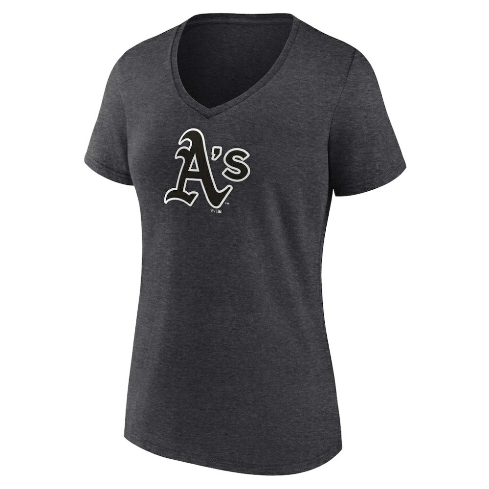 MLB Athletics Women's Personalized Monochrome Name & Number V-Neck T-Shirt