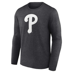 MLB Philadelphia Phillies Personalized Monochrome Name & Number Long Sleeve T-Shirt