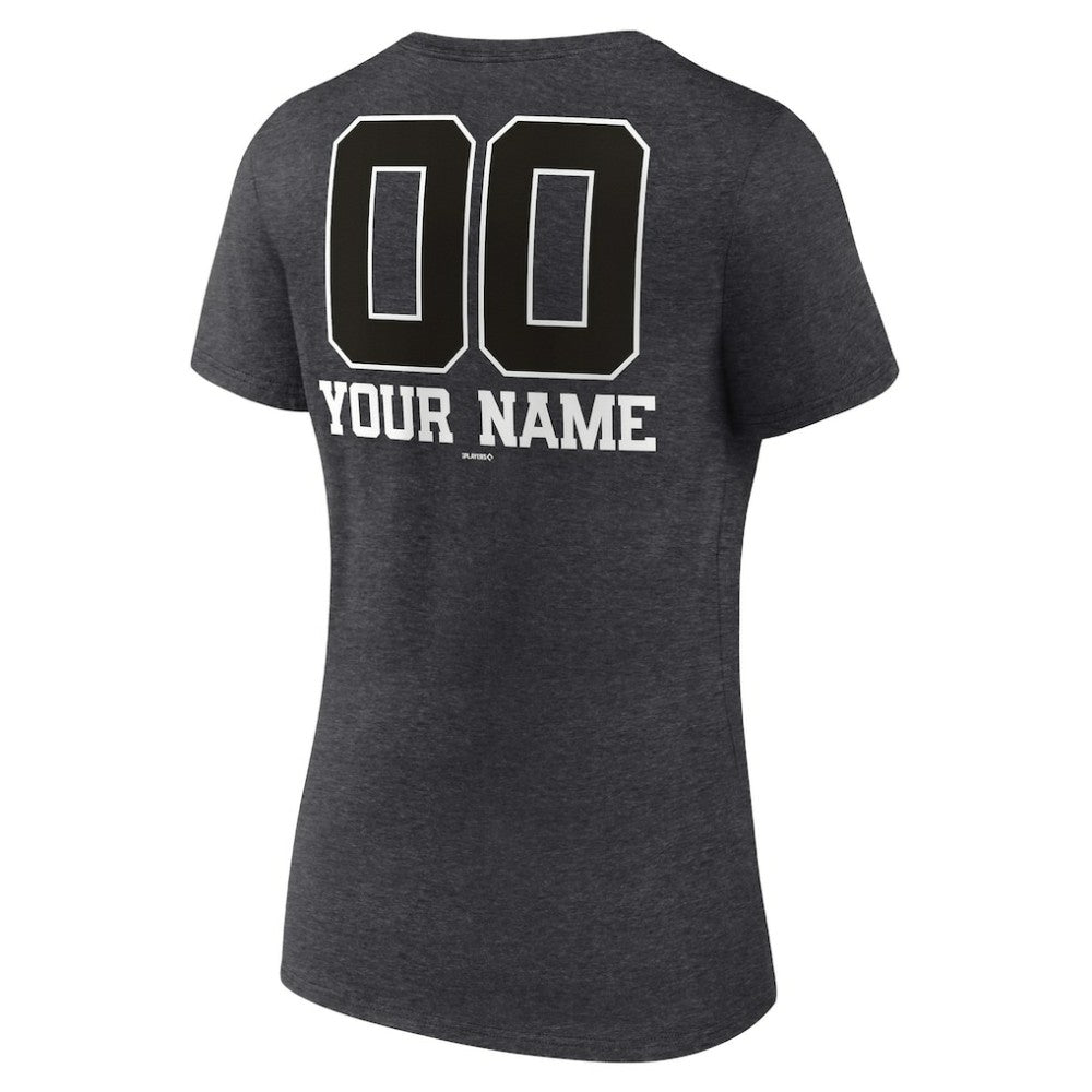 MLB Seattle Mariners Women's Personalized Monochrome Name & Number V-Neck T-Shirt