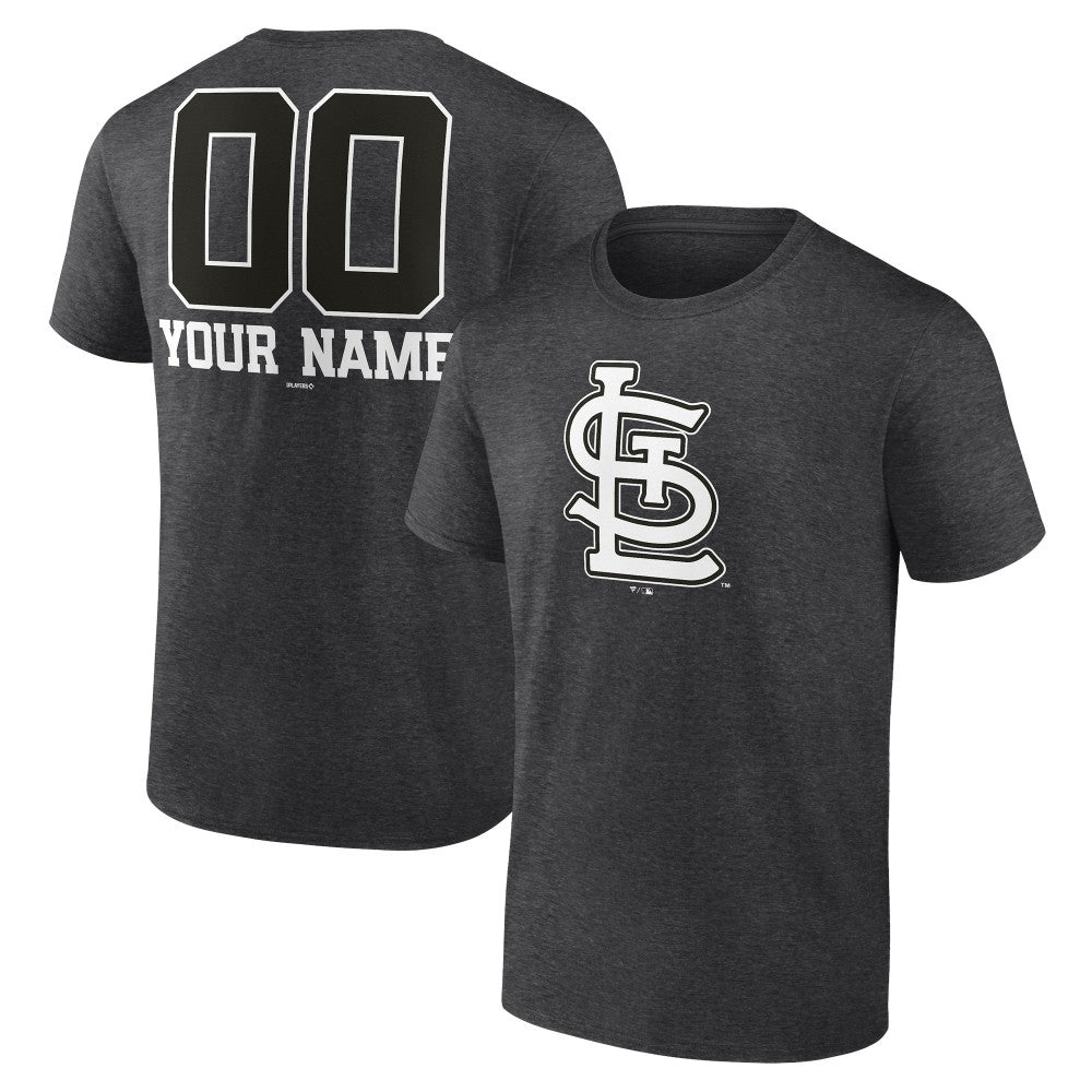 MLB St. Louis Cardinals Personalized Monochrome Name & Number T-Shirt