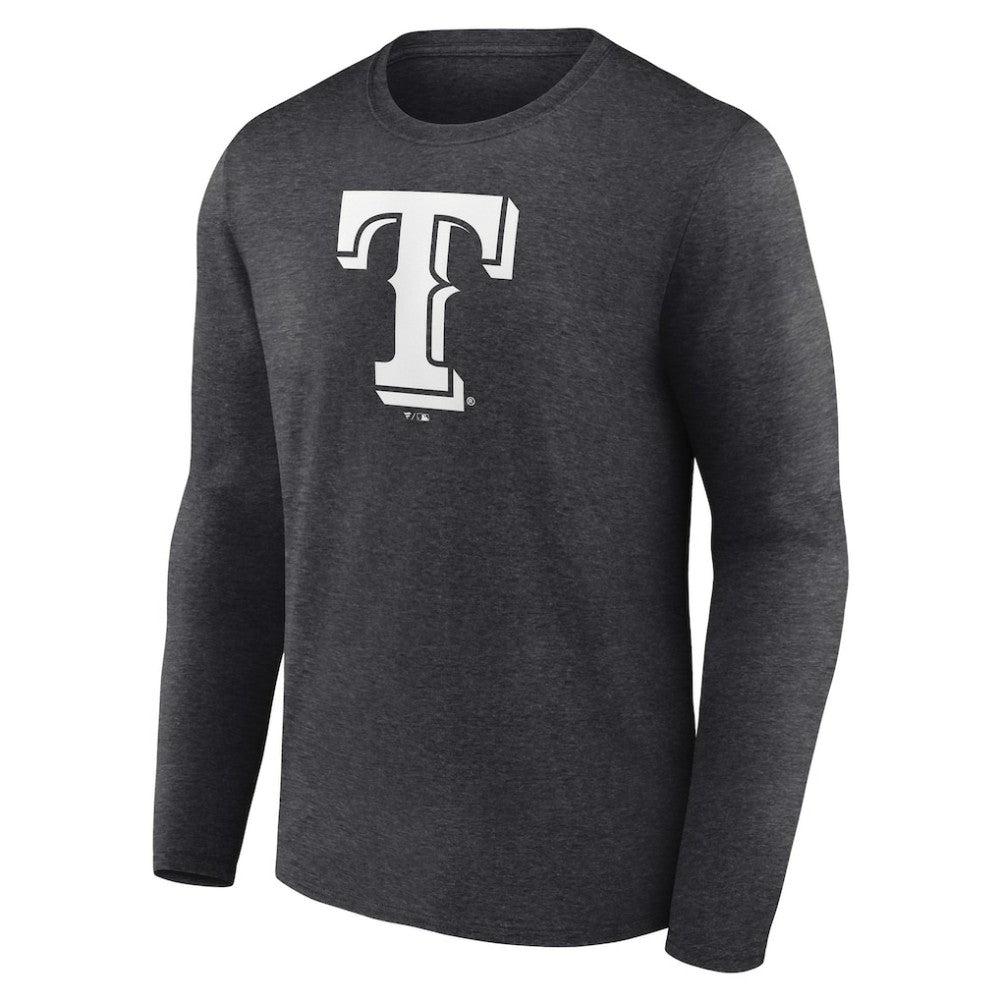 MLB Texas Rangers Personalized Monochrome Name & Number Long Sleeve T-Shirt