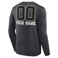 MLB Texas Rangers Personalized Monochrome Name & Number Long Sleeve T-Shirt