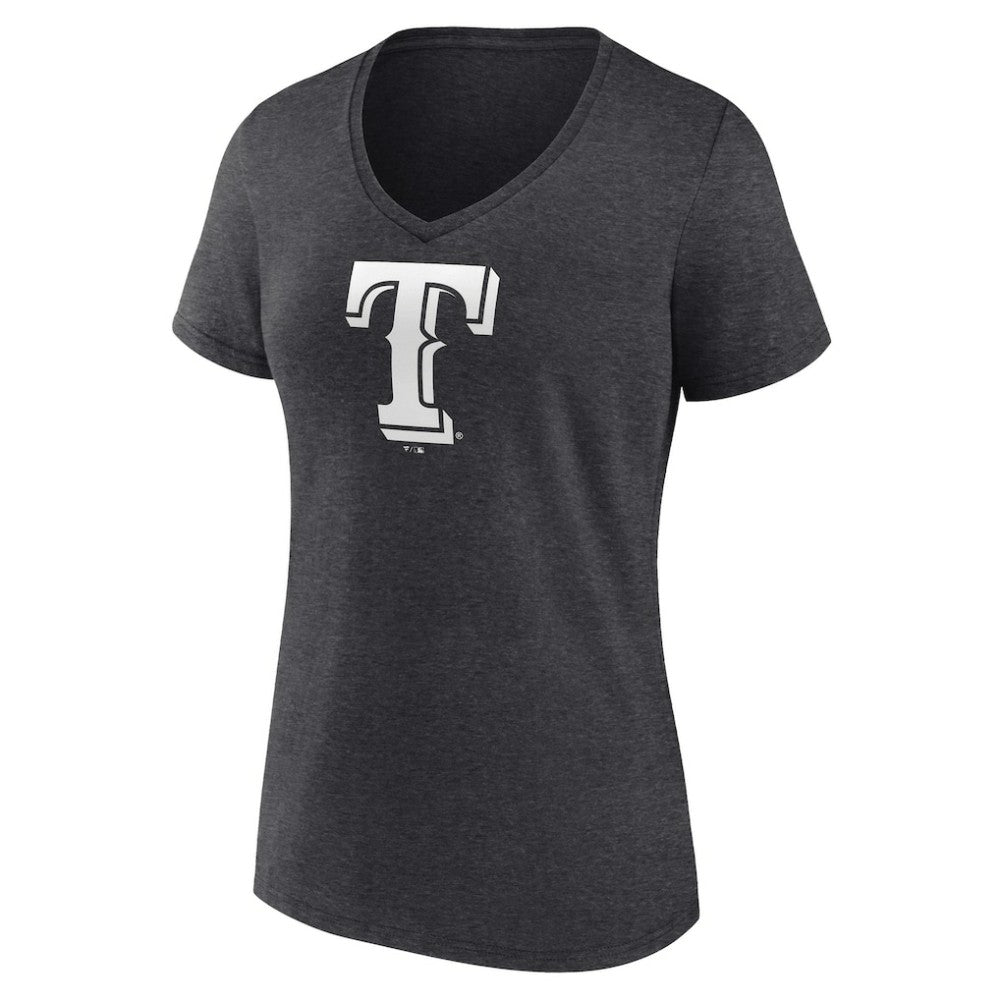 MLB Texas Rangers Women's Personalized Monochrome Name & Number V-Neck T-Shirt