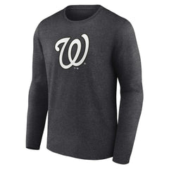 MLB Washington Nationals Personalized Monochrome Name & Number Long Sleeve T-Shirt