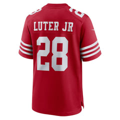 Darrell Luter Jr.  Game Jersey - San Francisco 49ers