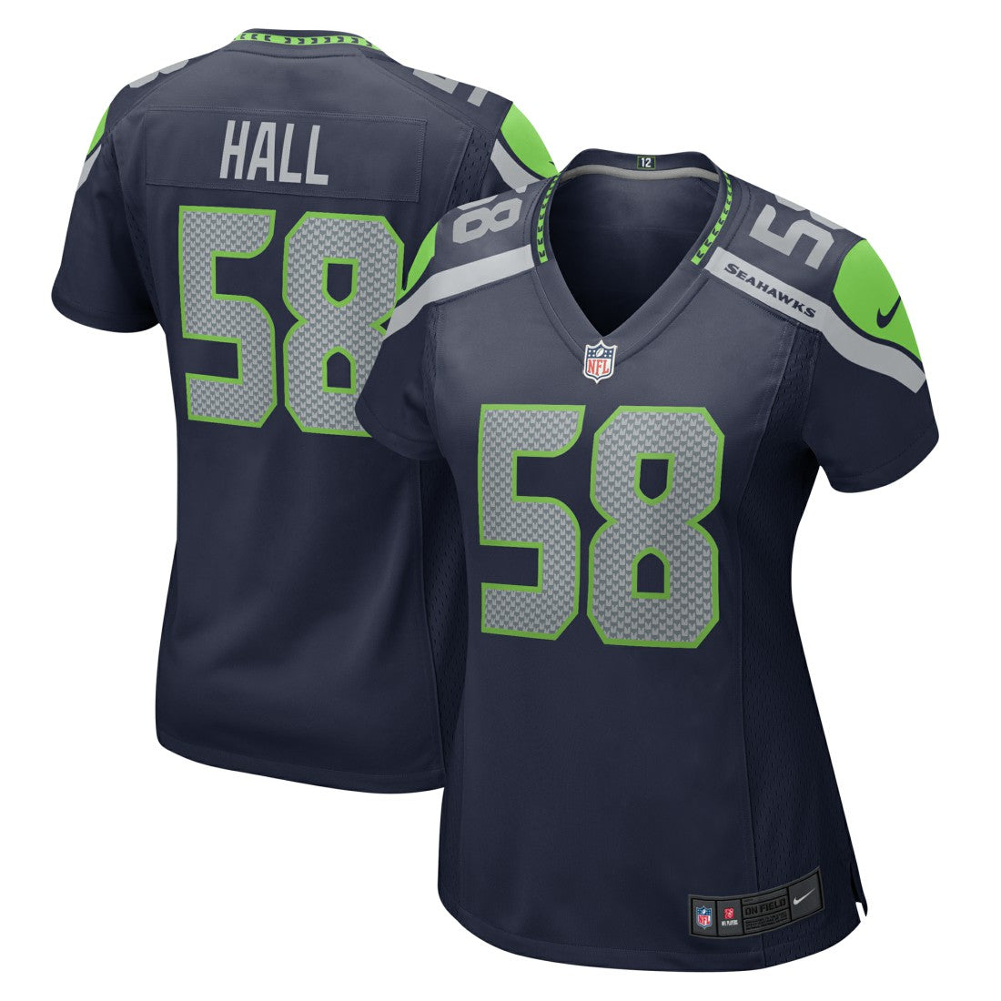 Derick Hall  Women's Team Game Jersey - Seattle Seahawks