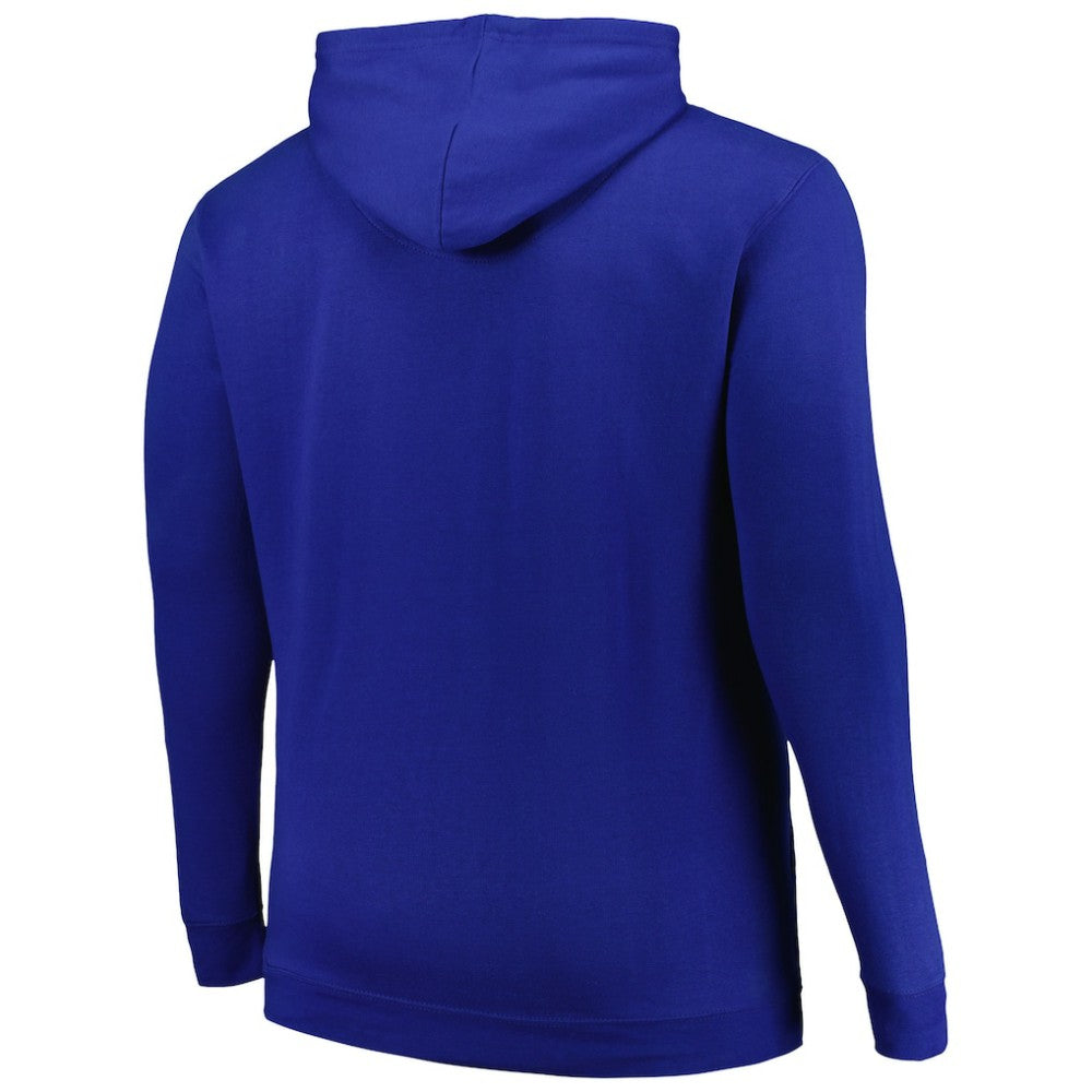 NHL Blue New York Rangers Profile Big & Tall Arch Over Logo Pullover Hoodie