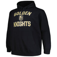 NHL Black Vegas Golden Knights Profile Big & Tall Arch Over Logo Pullover Hoodie