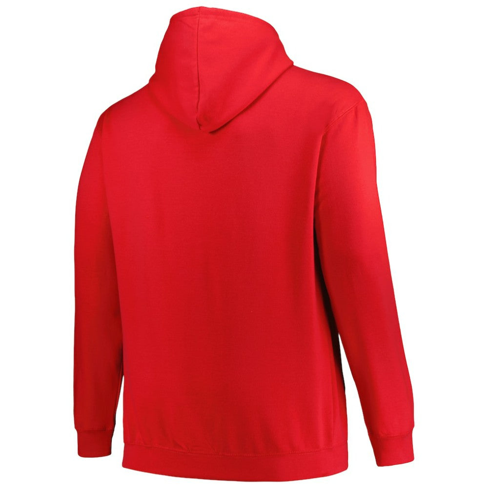NHL Red Florida Panthers Profile Big & Tall Arch Over Logo Pullover Hoodie