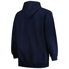 NHL Deep Sea Blue Seattle Kraken Profile Big & Tall Arch Over Logo Pullover Hoodie