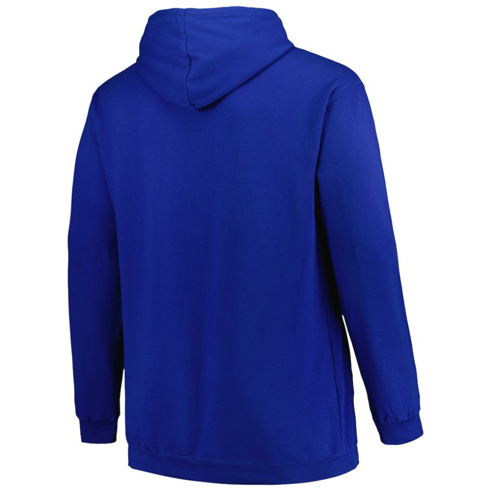 NHL Blue Tampa Bay Lightning Profile Big & Tall Arch Over Logo Pullover Hoodie