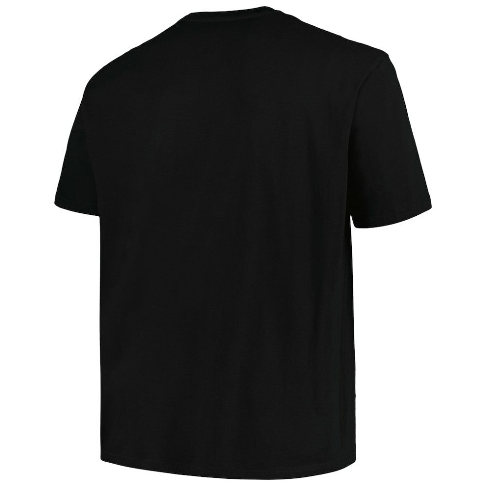 NHL Black Boston Bruins Profile Big & Tall Arch Over Logo T-Shirt