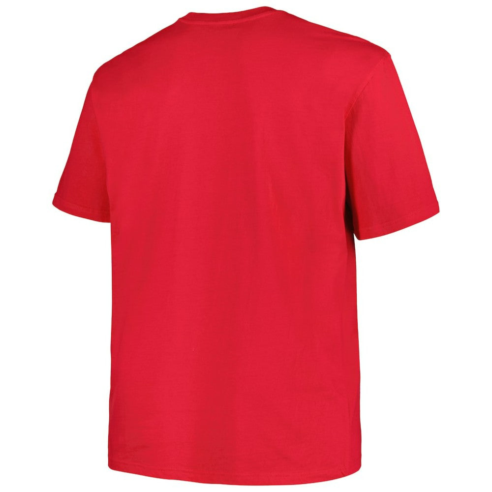 NHL Red Washington Capitals Profile Big & Tall Arch Over Logo T-Shirt