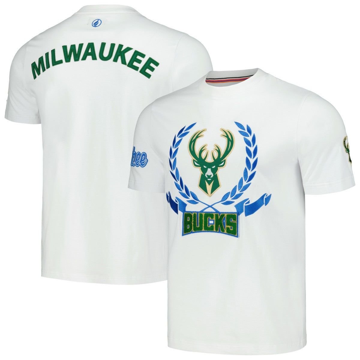 NBA Milwaukee Bucks FISLL Unisex Heritage Crest T-Shirt
