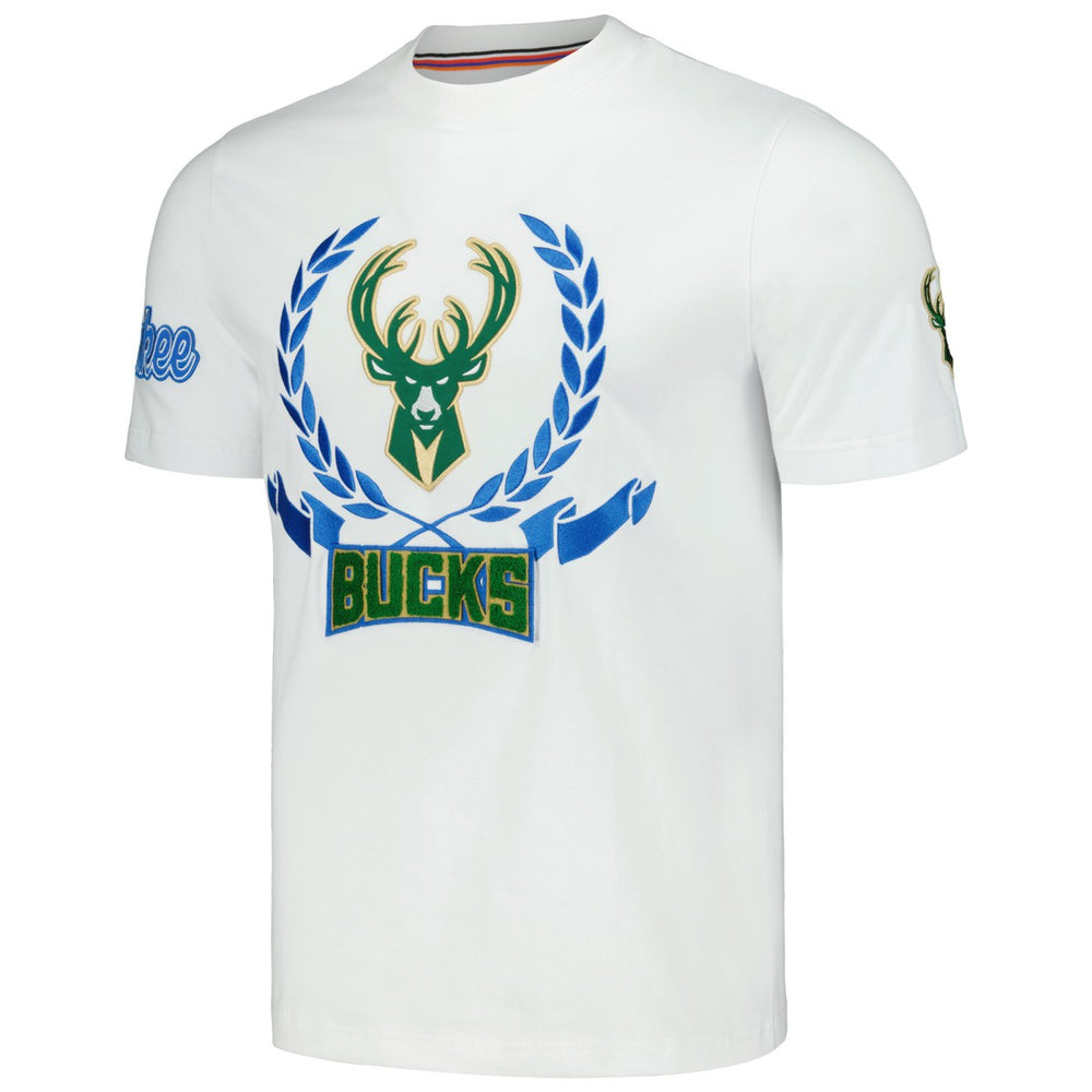 NBA Milwaukee Bucks FISLL Unisex Heritage Crest T-Shirt