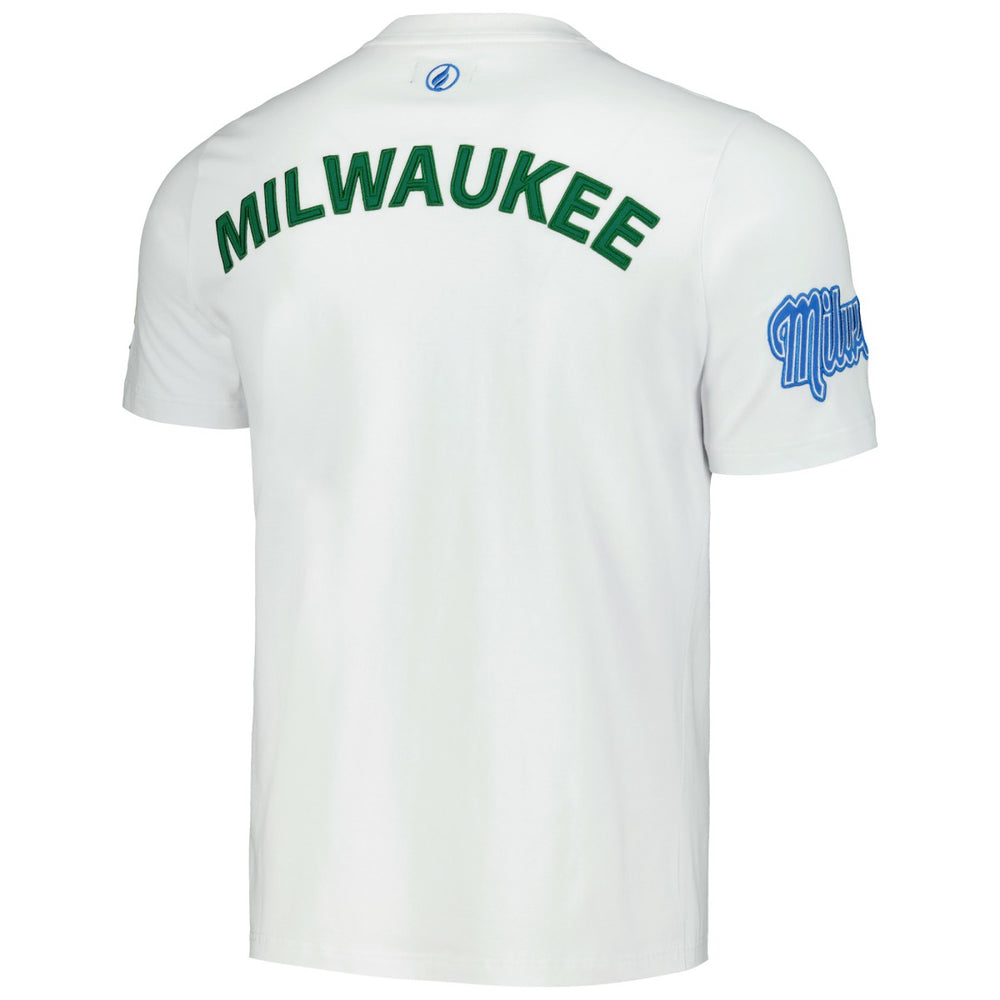 NBA Milwaukee Bucks FISLL Unisex Heritage Crest T-Shirt