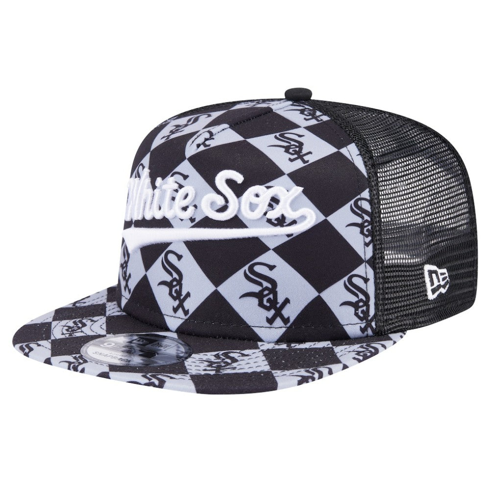 MLB Chicago White Sox New Era Seeing Diamonds A-Frame Trucker 9FIFTY Snapback Hat