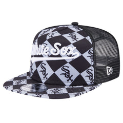 MLB Chicago White Sox New Era Seeing Diamonds A-Frame Trucker 9FIFTY Snapback Hat