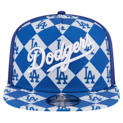 MLB Los Angeles Dodgers New Era Seeing Diamonds A-Frame Trucker 9FIFTY Snapback Hat