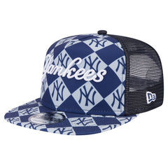 MLB New York Yankees New Era Seeing Diamonds A-Frame Trucker 9FIFTY Snapback Hat