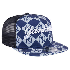 MLB New York Yankees New Era Seeing Diamonds A-Frame Trucker 9FIFTY Snapback Hat