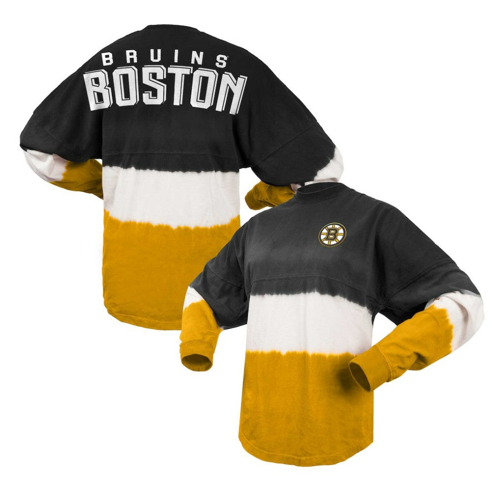 NHL Black/Gold Boston Bruins Fanatics Women's Ombre Long Sleeve T-Shirt