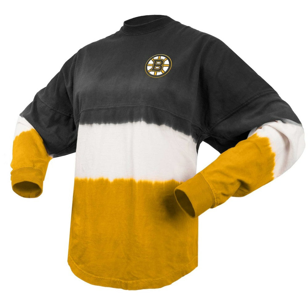 NHL Black/Gold Boston Bruins Fanatics Women's Ombre Long Sleeve T-Shirt
