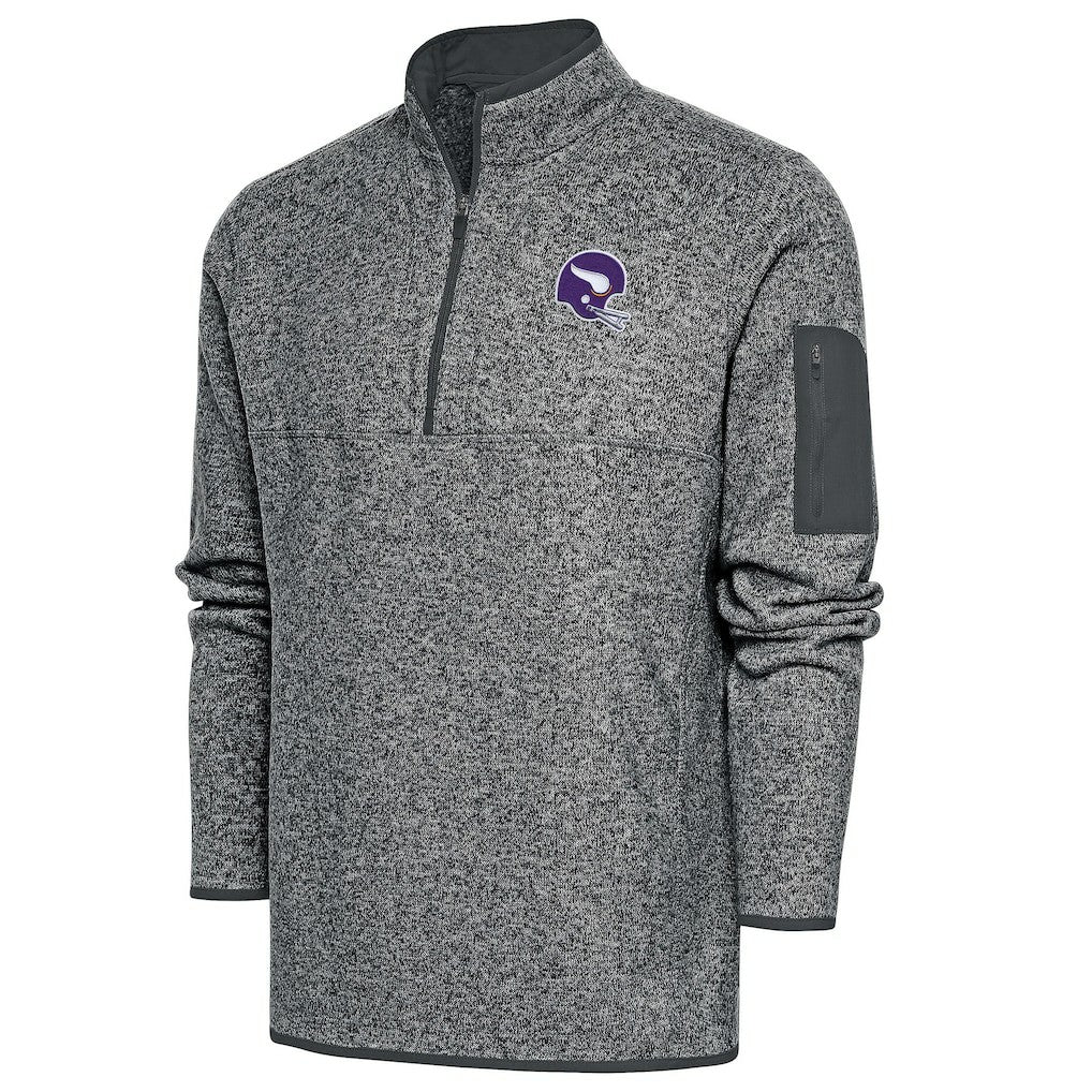 Antigua Fortune Quarter-Zip Pullover Jacket - Minnesota Vikings