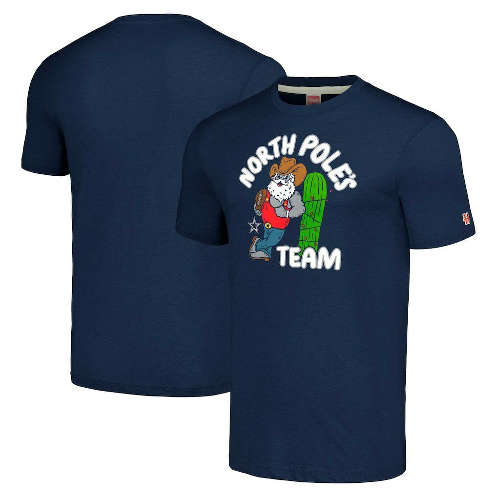 Homage Unisex Holiday Tri-Blend T-Shirt - Dallas Cowboys