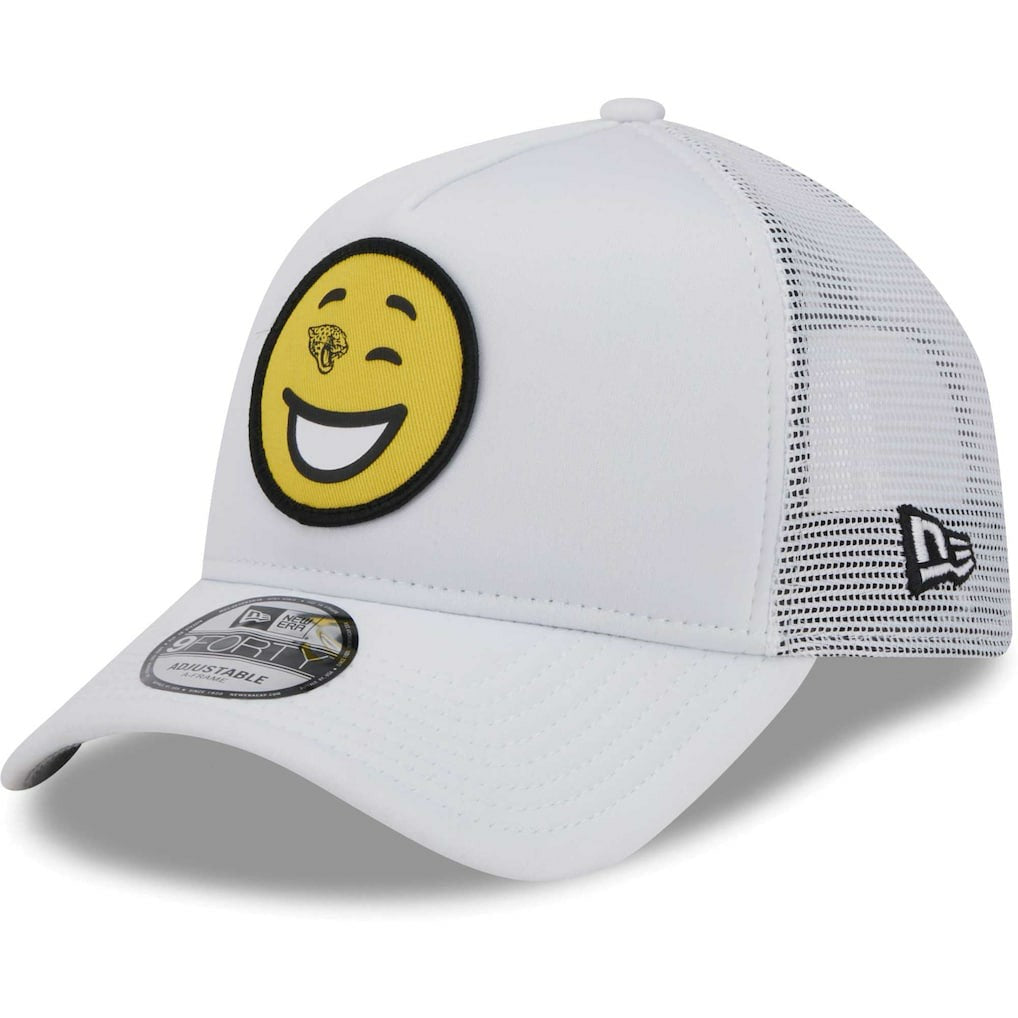 Happy A-Frame Trucker 9FORTY Snapback Hat - Jacksonville Jaguars