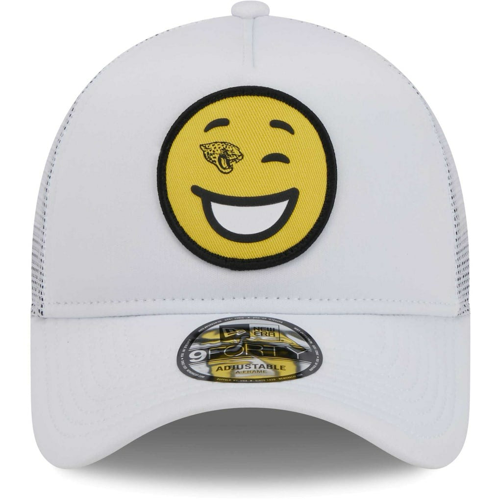 Happy A-Frame Trucker 9FORTY Snapback Hat - Jacksonville Jaguars