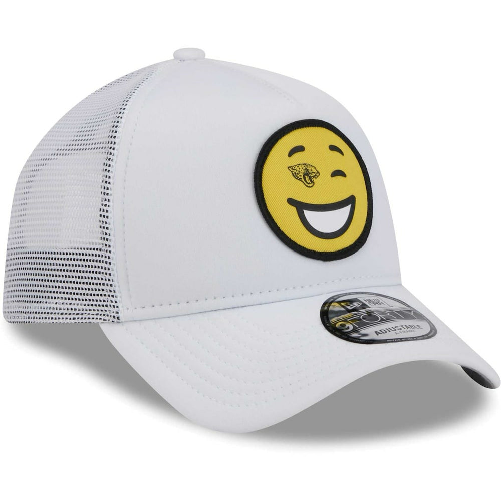Happy A-Frame Trucker 9FORTY Snapback Hat - Jacksonville Jaguars