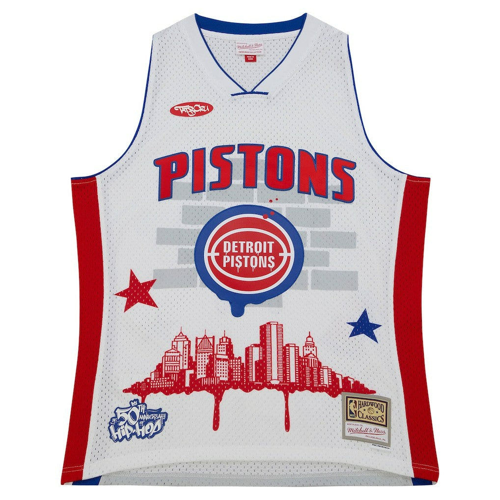 NBA Detroit Pistons x Tats Cru Hardwood Classics Fashion Jersey sale
