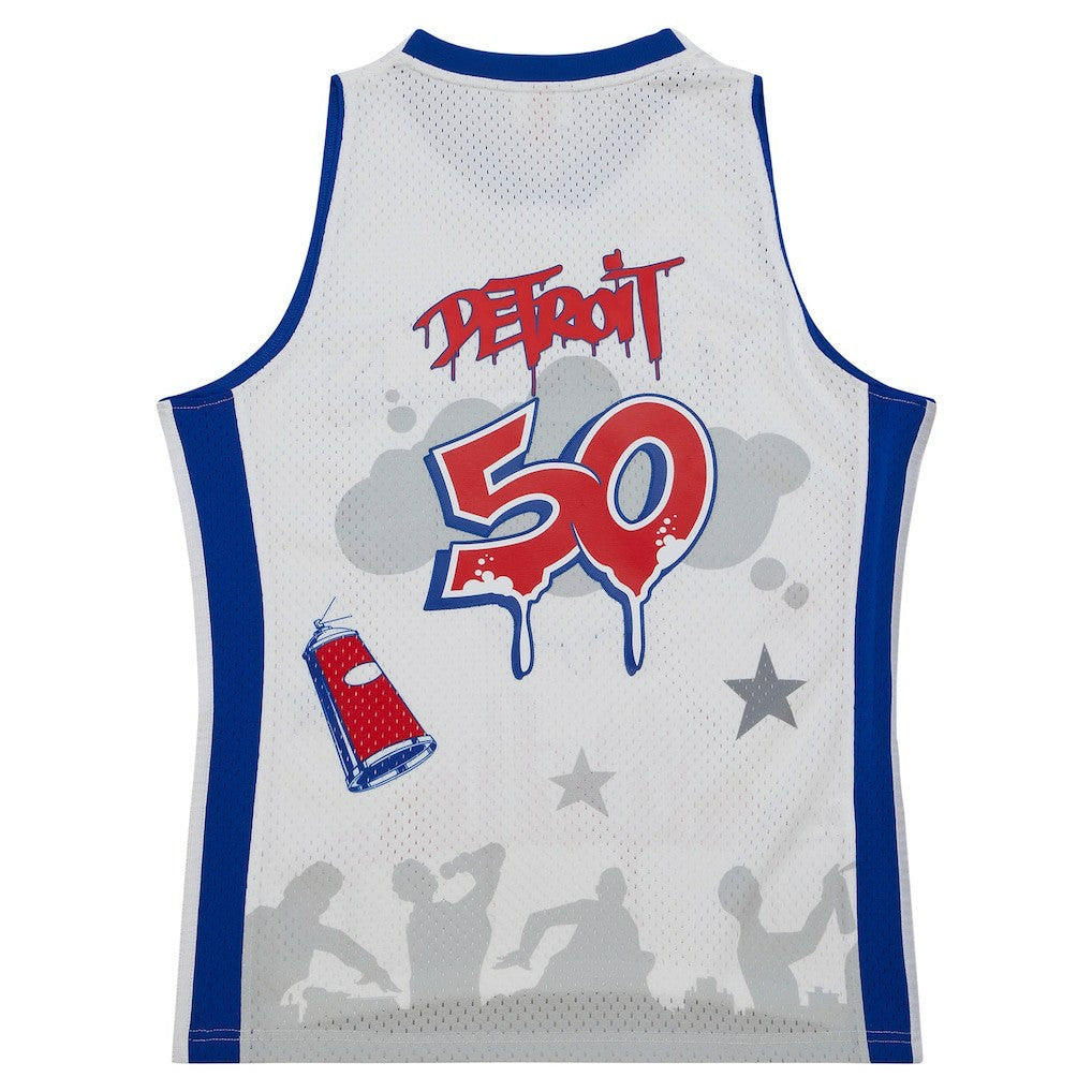 NBA Detroit Pistons x Tats Cru Hardwood Classics Fashion Jersey sale