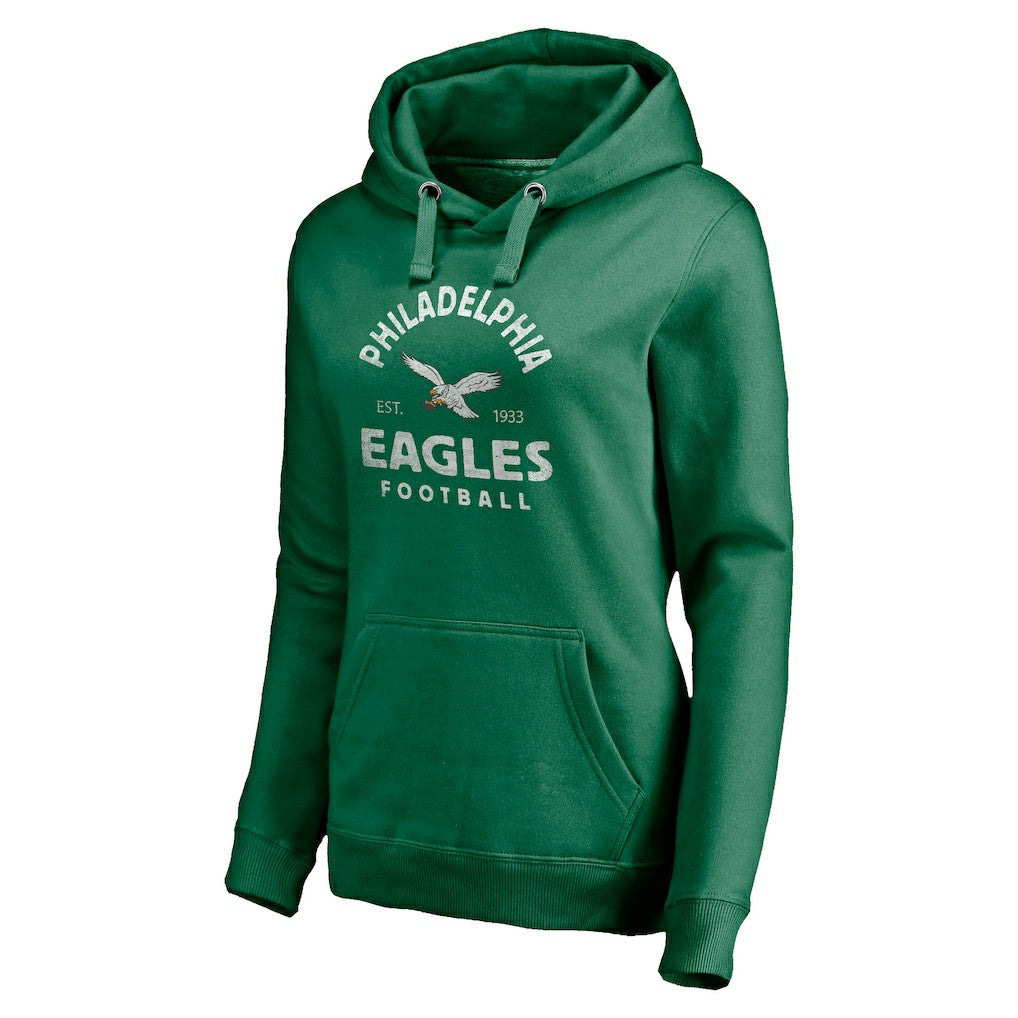 Women's Gridiron Classics Vintage Arch Pullover Hoodie - Philadelphia Eagles