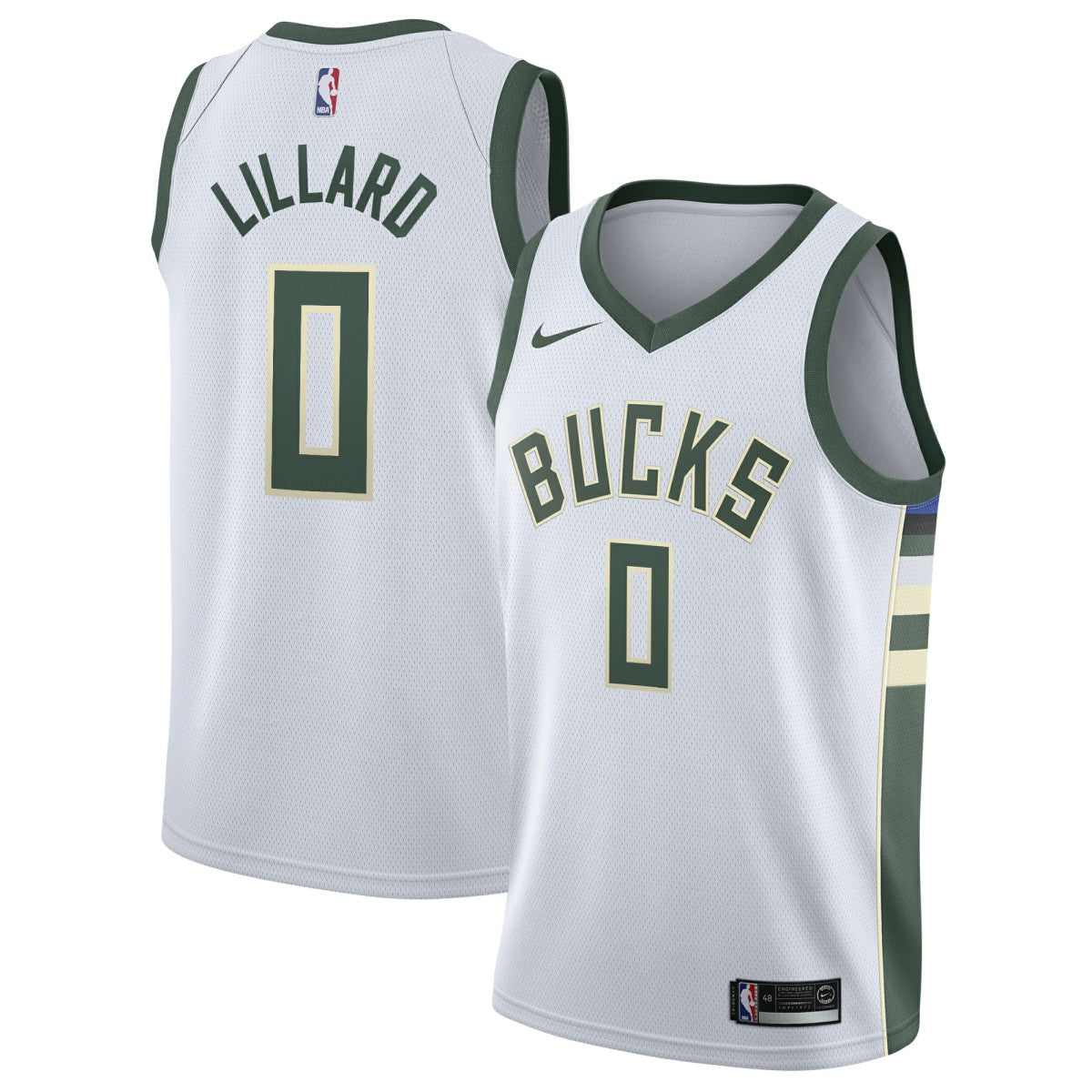 NBA Damian Lillard Milwaukee Bucks Unisex Swingman Player Jersey