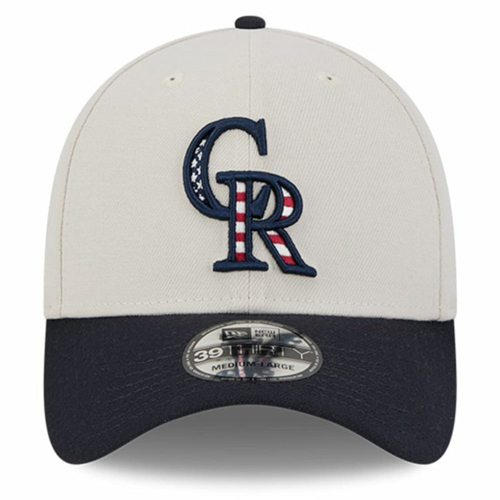 MLB Colorado Rockies New Era 2024 Fourth of July 39THIRTY Flex Hat
