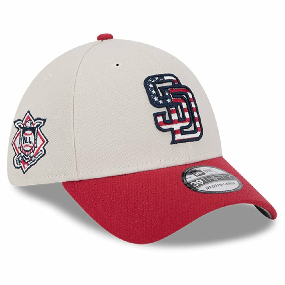 MLB San Diego Padres New Era 2024 Fourth of July 39THIRTY Flex Hat