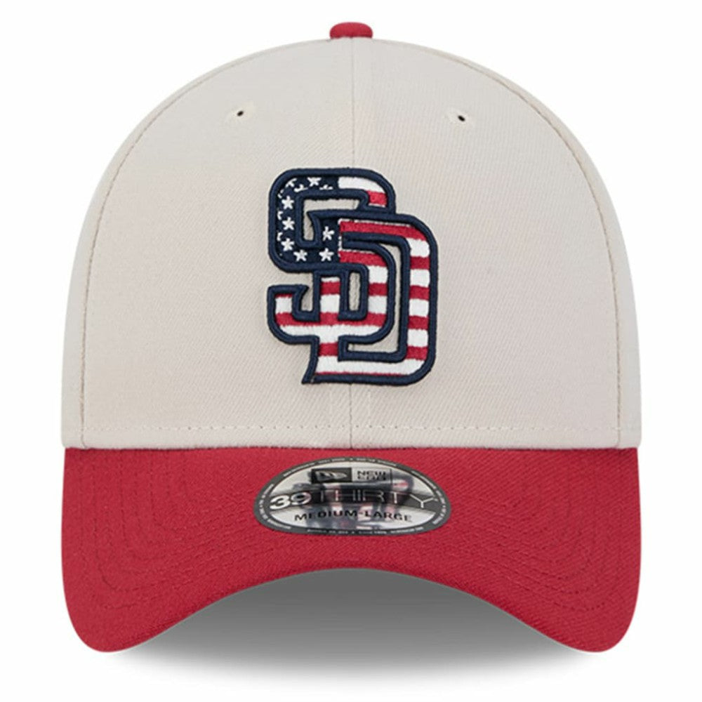 MLB San Diego Padres New Era 2024 Fourth of July 39THIRTY Flex Hat