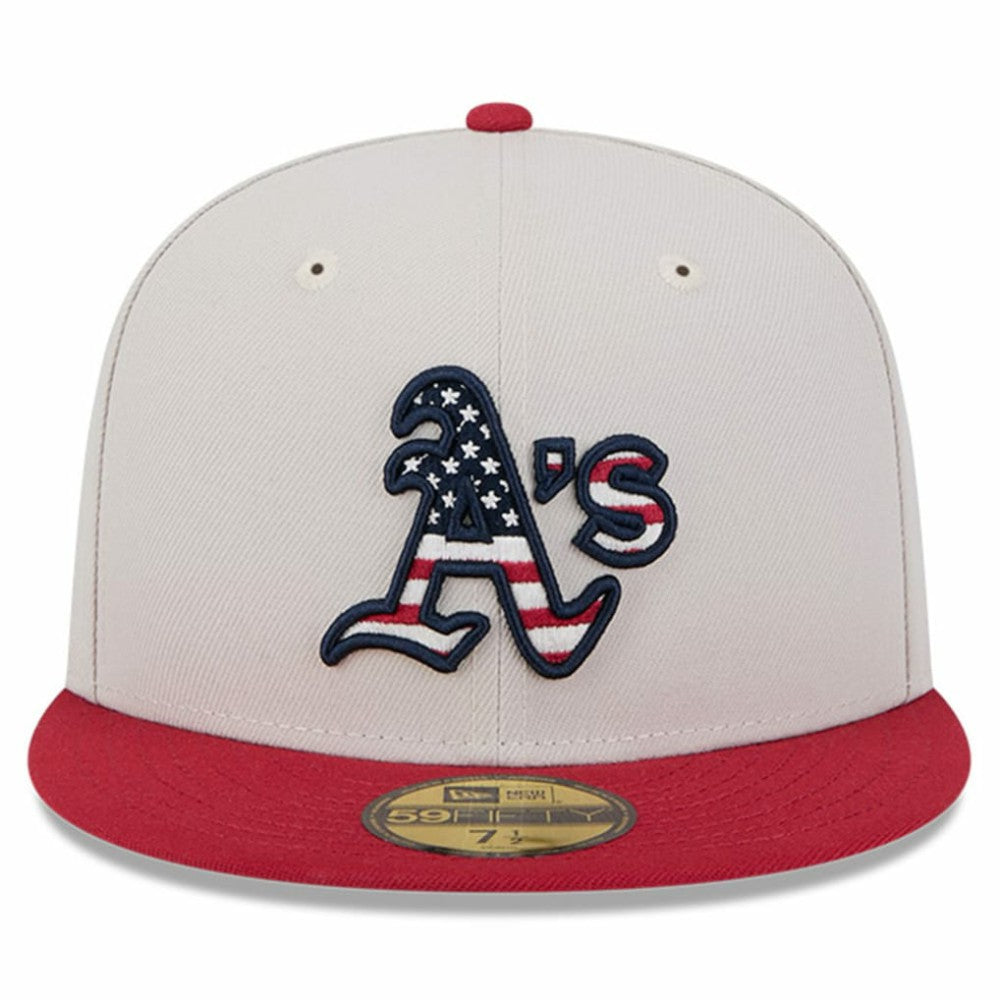 MLB Athletics New Era 2024 Fourth of July 59FIFTY Fitted Hat