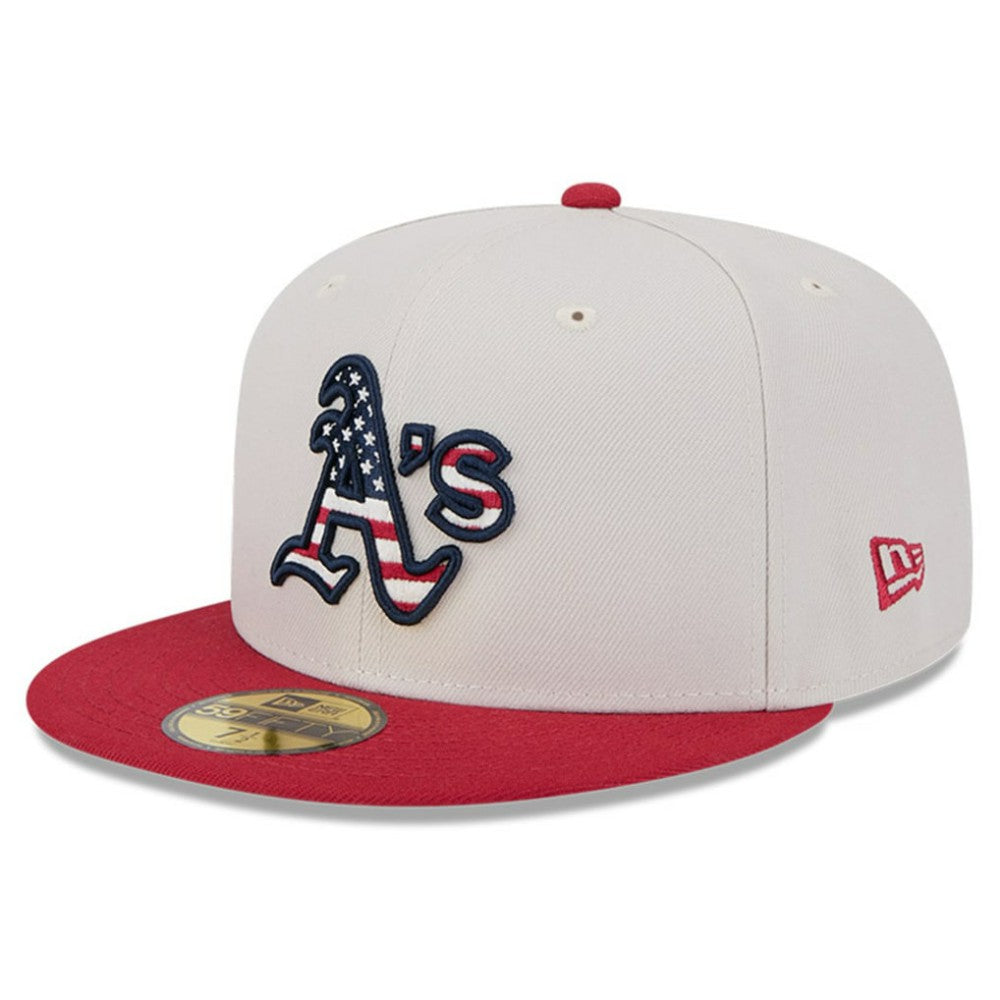 MLB Athletics New Era 2024 Fourth of July 59FIFTY Fitted Hat