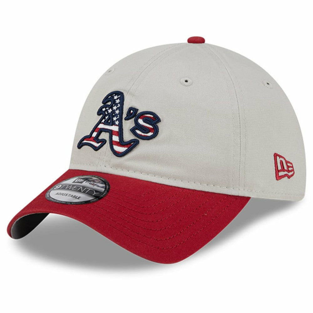 MLB Athletics New Era 2024 Fourth of July 9TWENTY Adjustable Hat