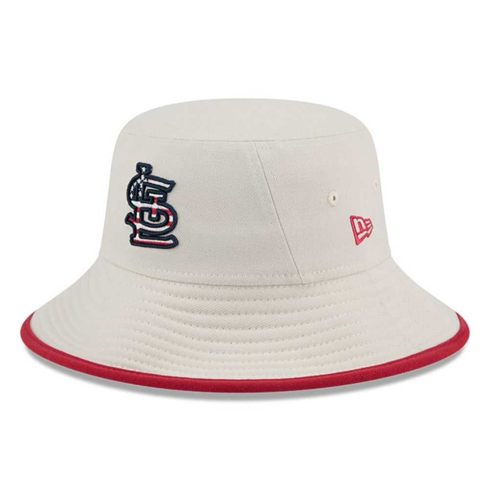 MLB St. Louis Cardinals New Era 2024 Fourth of July Bucket Hat