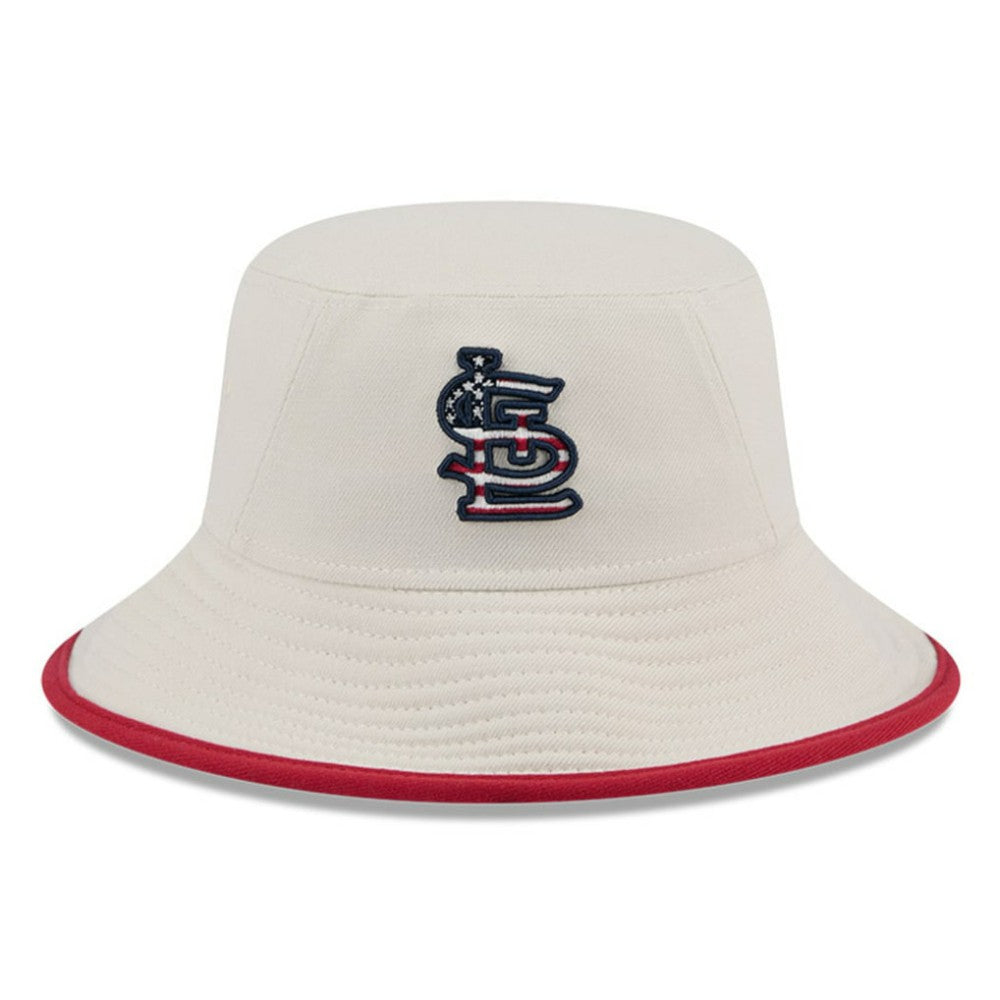 MLB St. Louis Cardinals New Era 2024 Fourth of July Bucket Hat