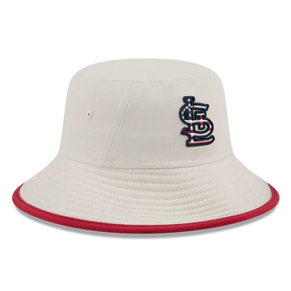 MLB St. Louis Cardinals New Era 2024 Fourth of July Bucket Hat